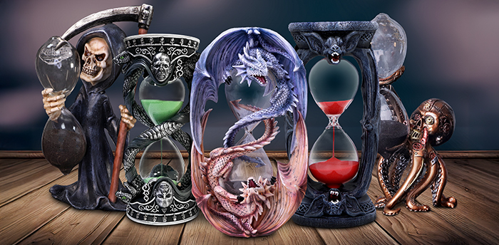 Sand Timers Nemesis Now's range of Sand Timers feature several designs including exclusive designs from Anne Stokes.