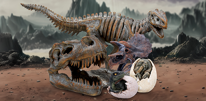 Dinosaur Skeletons, Statues & Figurines