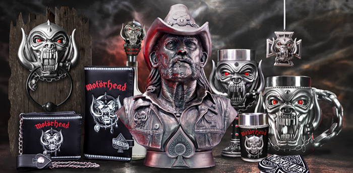 Motörhead Merchandise Nemesis Now's Motorhead collection features a wallet, box, shot glass, purse, tankard and crystal clear pictures.