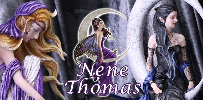 Nene Thomas Nemesis Now's exclusive Nene Thomas Collection features a wide range of figurines based on the artwork from the world-renowned artist.