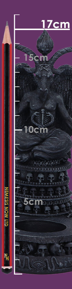 Baphomet's Devotion Tea Light Holder 17cm Baphomet's Devotion Tea Light Holder 17cm