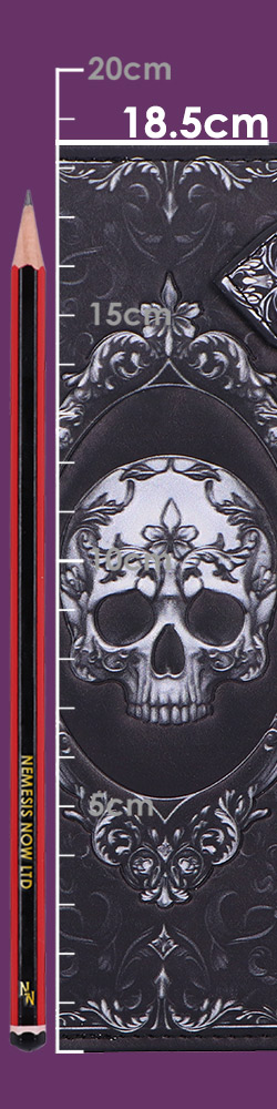 Baroque Skull Embossed Purse 18.5cm Baroque Skull Embossed Purse 18.5cm