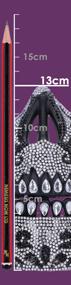 Jewelled Masquerade (Silver) 17.5cm Jewelled Masquerade (Silver) 17.5cm