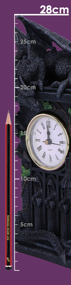 Duelling Dragons Clock (26cm)