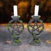 Wiccan Pentagram Candlesticks 15cm (Set of 2) Witchcraft & Wiccan Last Chance to Buy
