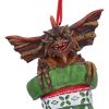 Gremlins Mohawk in Stocking Hanging Ornament 12cm Fantasy Christmas Product Guide