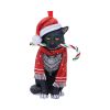 Candy Cane Cat Hanging Ornament (LP) 9cm Cats Sale Items