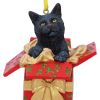 Present Cat Hanging Ornament (LP) 9cm Cats Sale Items