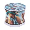 Winter Highland Cows Foldable Lamp 21cm Animals Highland Cows