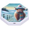 Winter Highland Cows Foldable Lamp 21cm Animals Highland Cows