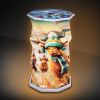 Winter Highland Cows Foldable Lamp 21cm Animals Highland Cows