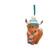 Winter Highland Cow Snowfall Hanging Ornament Unspecified Winter Highland Cows
