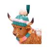 Winter Highland Cow Snowfall Hanging Ornament Unspecified Winter Highland Cows