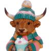 Winter Highland Cow Hot Cocoa Animals Highland Cows