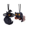 Curse and Claw Hanging Ornaments (Set of 2) Cats Halloween Tree