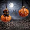 Pumpkin and Patch Hanging Ornaments (Set of 2) Cats Halloween Tree