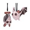 Sneak and Peak Hanging Ornaments (Set of 2) Bats Spooky Season