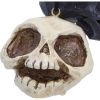 Grim and Grin Hanging Ornaments (Set of 2) Skulls Halloween Tree