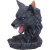 Dark Wolf Backflow Incense Burner 11.5cm Wolves Sale Items