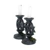Aged Pentagram Candlesticks 13.4cm Witchcraft & Wiccan Witchcraft and Wiccan Product Guide