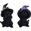 Three Wise Familiars 9.2cm Cats Last Chance to Buy
