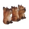 Three Wise Foxes 8.5cm Animals Last Chance to Buy
