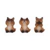 Three Wise Foxes 8.5cm Animals Last Chance to Buy