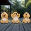 Three Wise Golden Labradors 7.5cm Dogs Sale Items