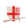 St. George Shield 35cm & Wooden Sword 34cm History and Mythology NEMESIS NOW | EASTER SALE