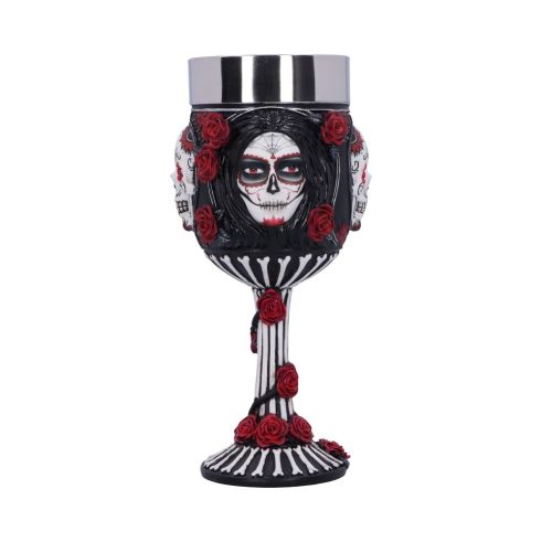 Sugar Skull Goblet 19.5cm (JR) Skulls Out Of Stock