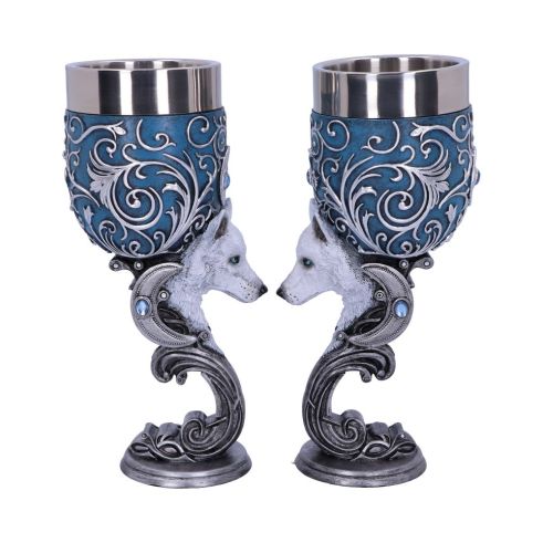 Wild at Heart Goblets 18.5cm (Set of 2) Wolves Mystic Love