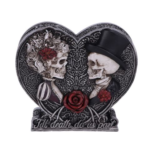 Till Death Do Us Part Money Box 17.1cm Skeletons Sale Items