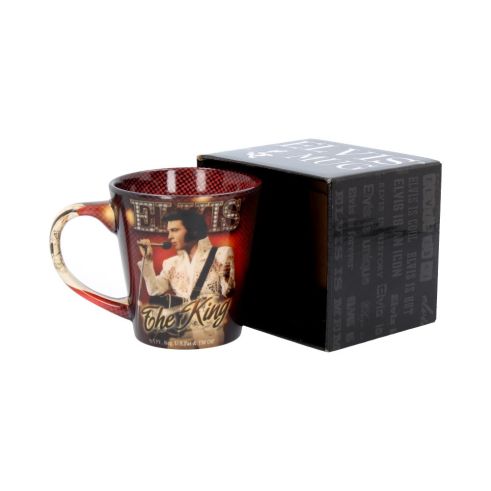 Mug - Elvis - The King 12oz Famous Icons Out Of Stock