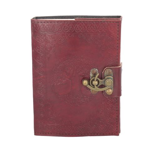 Tree Of Life Leather Journal w/lock 13 x 18cm Witchcraft & Wiccan Sale Items