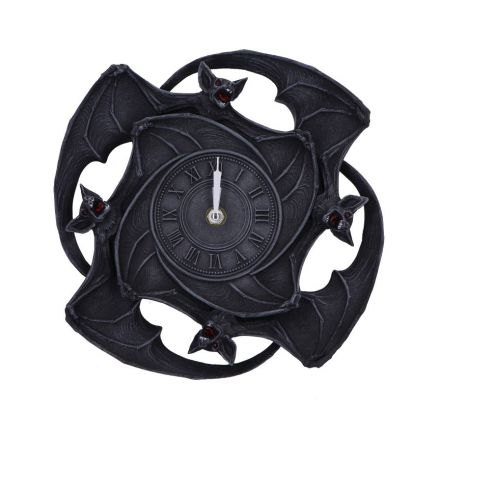 Creatures of the Night Clock 23cm Bats Halloween Party