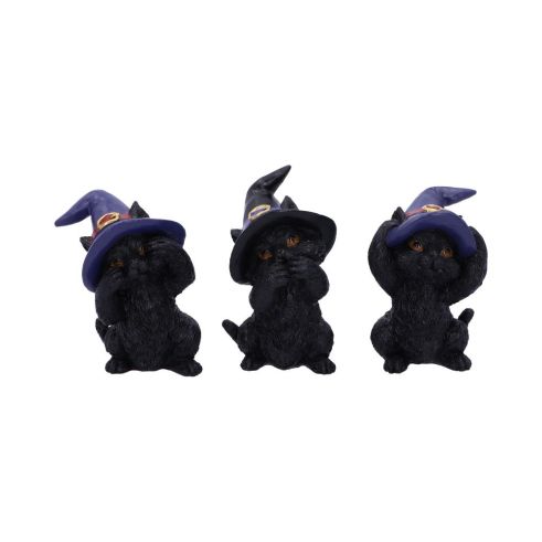 Three Wise Familiars 9.2cm Cats Last Chance to Buy