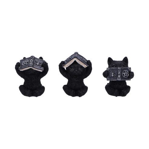 Three Wise Spell Cats 8.5cm Cats Stock Arrivals
