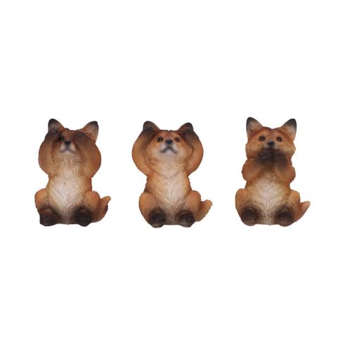 Three Wise Foxes 8.5cm Animals Last Chance to Buy