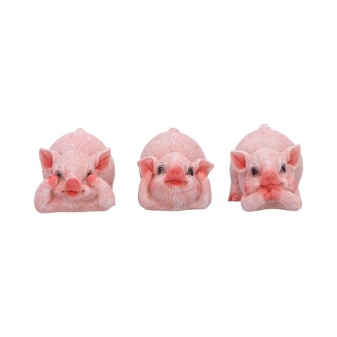 Three Wise Playful Pigs 8.4cm Animals Last Chance to Buy