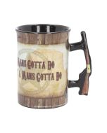 Mug - John Wayne - A Mans Gotta Do 16oz Cowboys & Wild West Out Of Stock